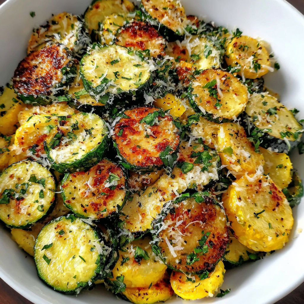 A bowl of zucchini, squash, and Parmesan cheese.