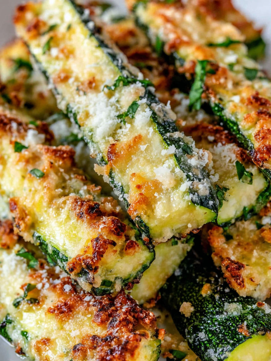 Zucchini with Parmesan cheese.