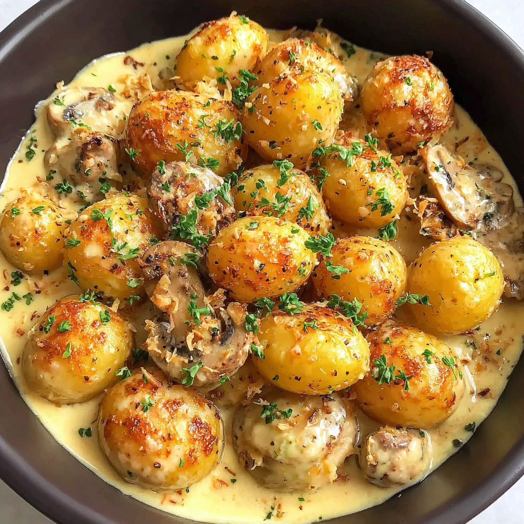 A bowl of food with a spoon in it.
