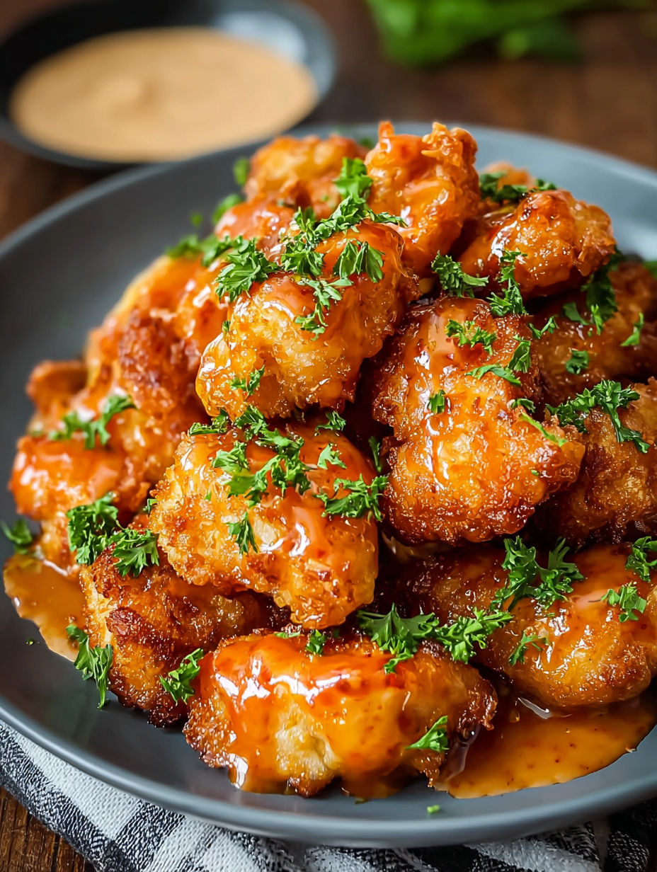 A plate of bang bang chicken.