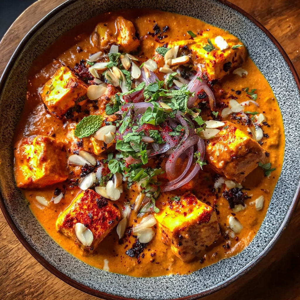 A bowl of food with a spoon in it.