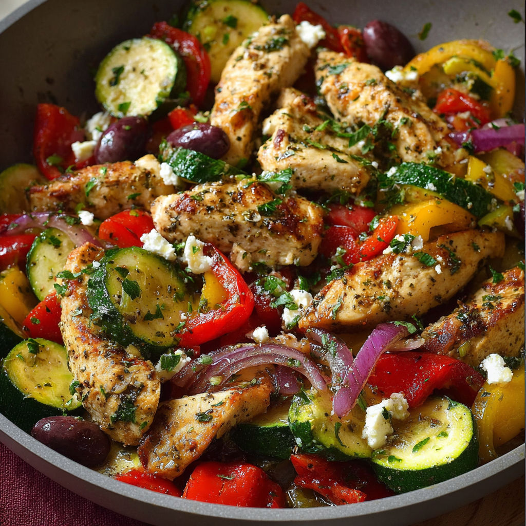 A delicious Mediterranean chicken stir fry recipe for quick meals.