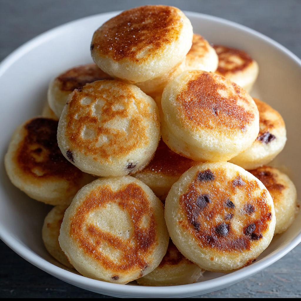 A bowl of delicious pancake poppers.