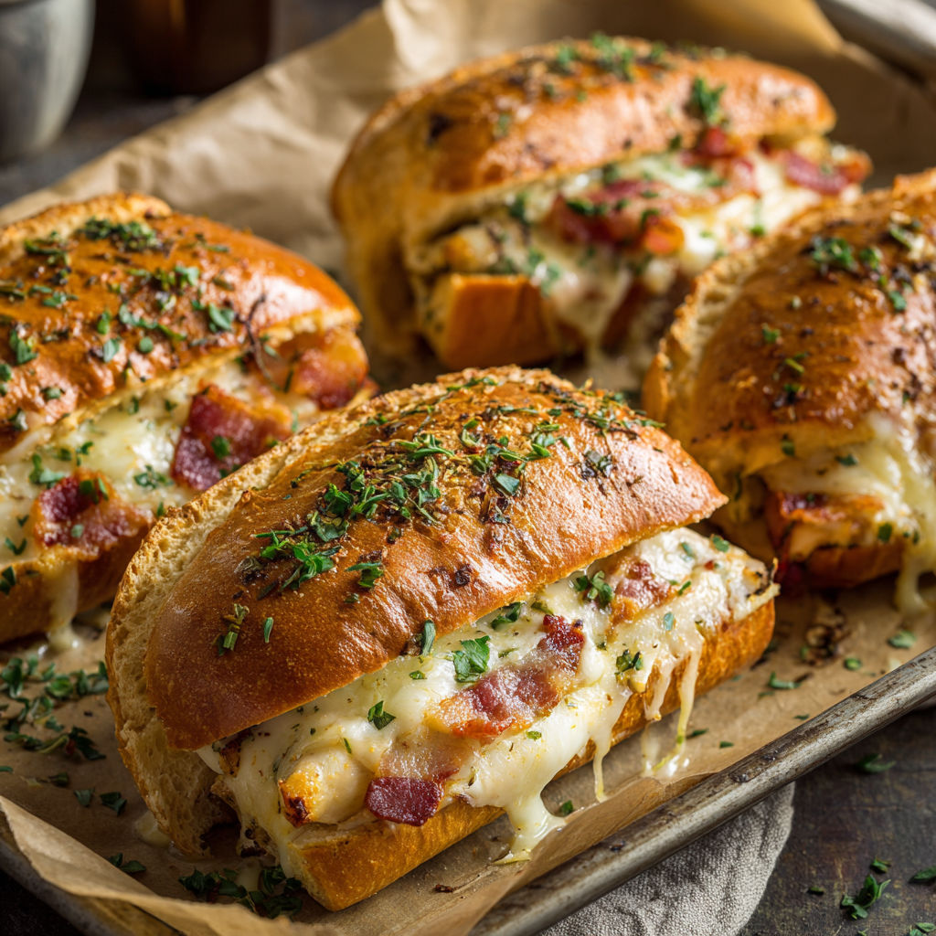 A delicious chopped chicken beef bacon ranch sub recipe.