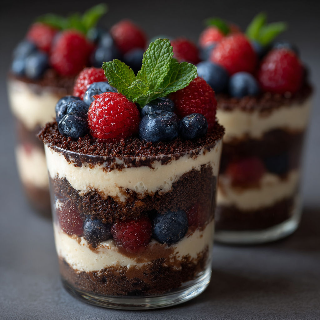Triple Chocolate Trifle Mousse: A Delectable Dessert for Pin-Worthy Results.
