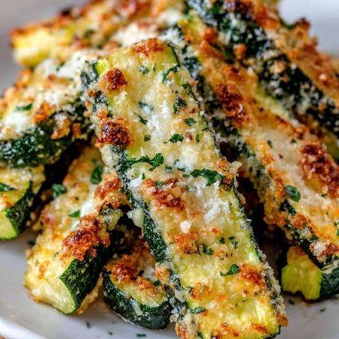 A plate of grilled zucchini with Parmesan cheese.