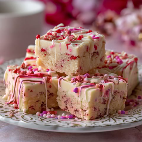 A plate of sugar cookies with red and white icing.