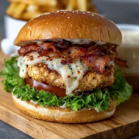 A Crack Chicken Burger Recipe.