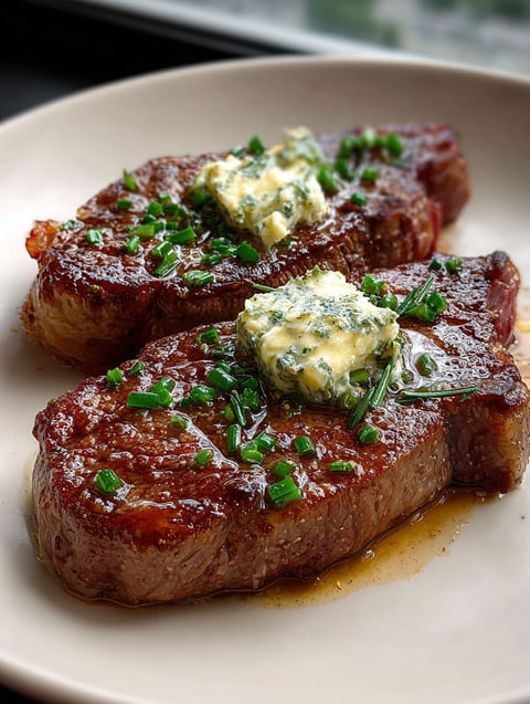 A delicious pan seared steak with garlic butter recipe.