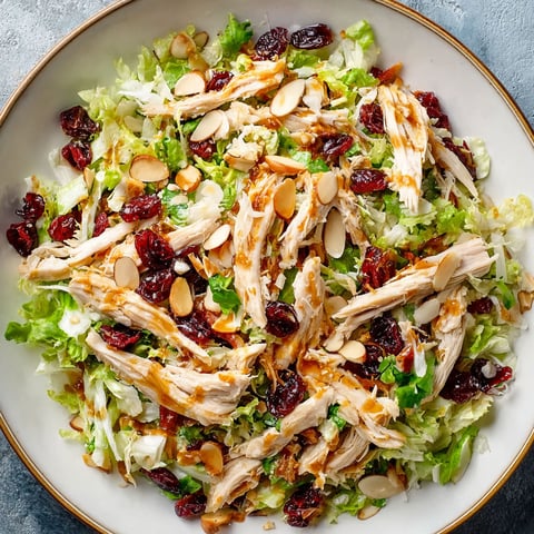 A delicious Asian chicken cranberry salad recipe for refreshing flavor.
