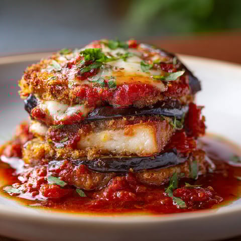 A plate of chicken sorrentino.