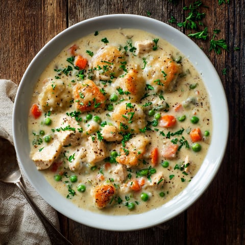 A bowl of chicken and peas.